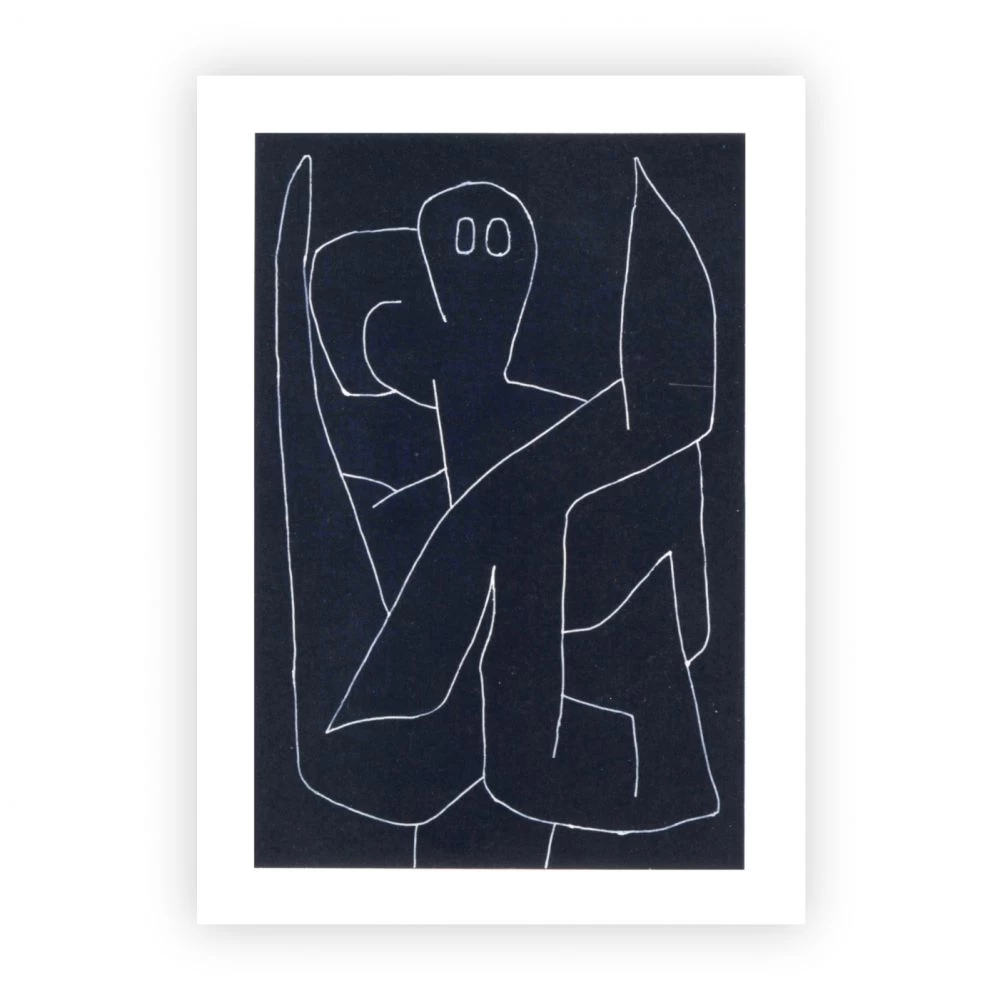Postkarte »wachsamer Engel«, Paul Klee, 1939