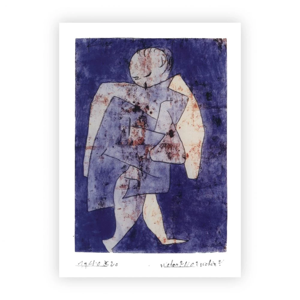 Postkarte »Woher? Wo? Wohin?«, Paul Klee, 1940