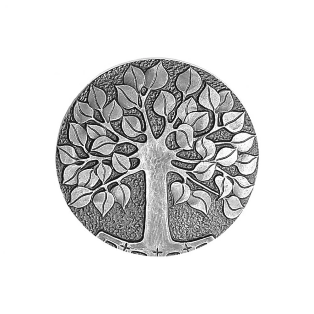 Relief »Lebensbaum, rund«, Aluminium, Kunstgiesserei Strassacker, 1 x ø 21 cm