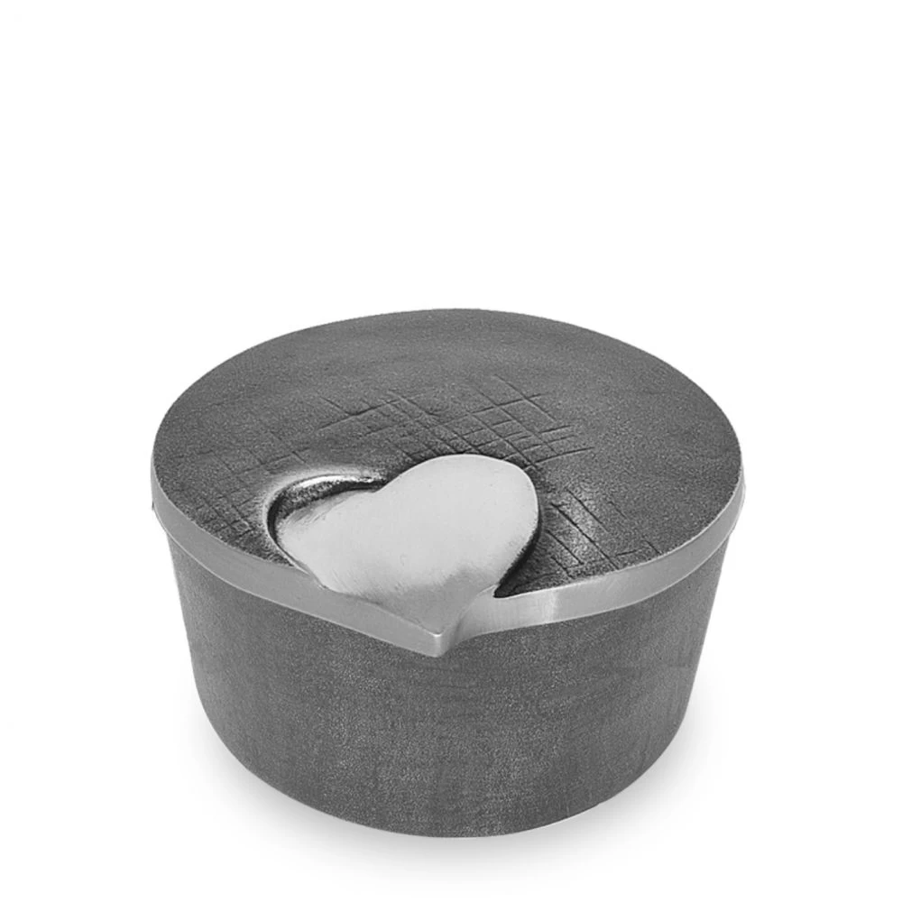 Weihwasserkessel »Herz«, Aluminium, 7 cm hoch Weihwasserkessel »Herz«, Aluminium, 7 cm hoch