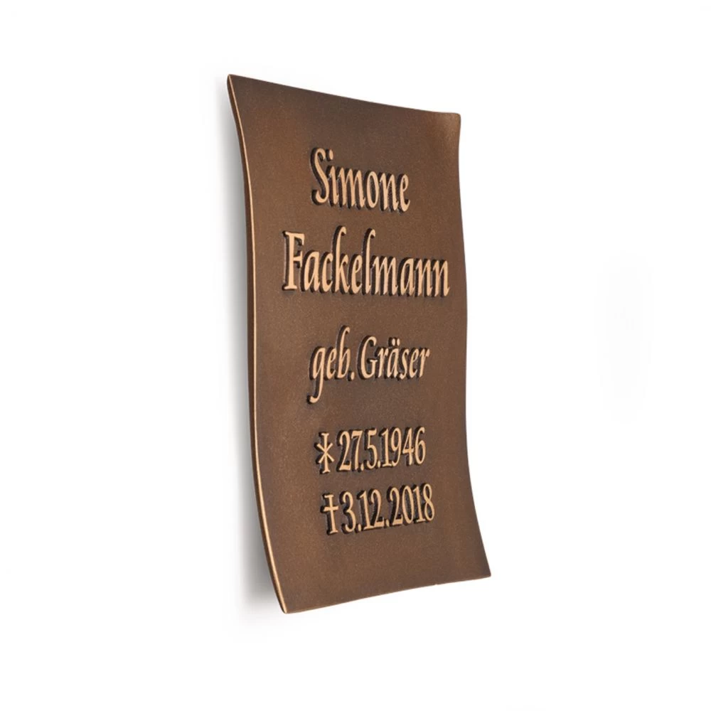 Schrifttafel »Schriftblatt« Bronze Schrifttafel »Schriftblatt« Bronze