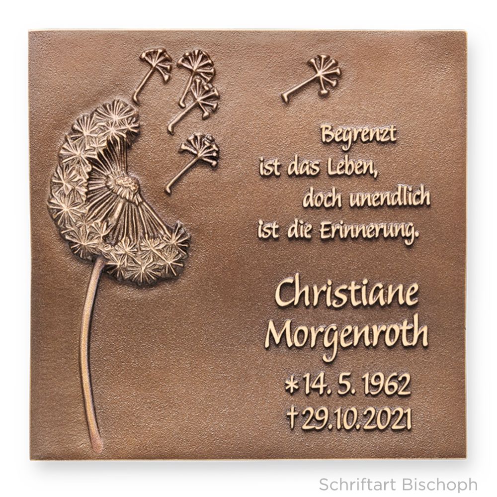 Schrifttafel mit individueller Beschriftung »Schmetterling«, Bronze, 15 x 20 cm Schrifttafel mit individueller Beschriftung »Schmetterling«, Bronze, 15 x 20 cm