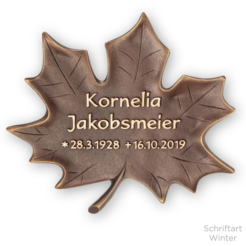 Schrifttafel mit individueller Beschriftung »Schmetterling«, Bronze, 15 x 20 cm Schrifttafel mit individueller Beschriftung »Schmetterling«, Bronze, 15 x 20 cm