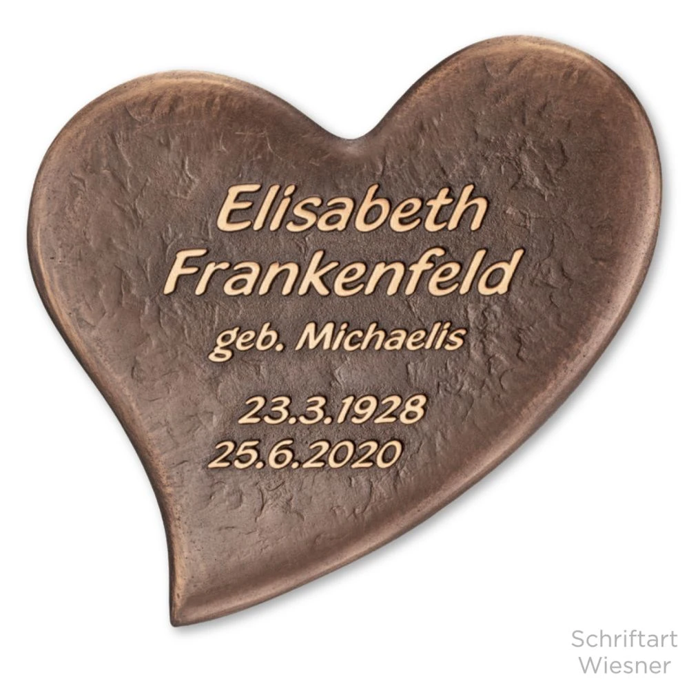 Schrifttafel mit individueller Beschriftung »Schmetterling«, Bronze, 15 x 20 cm Schrifttafel mit individueller Beschriftung »Schmetterling«, Bronze, 15 x 20 cm