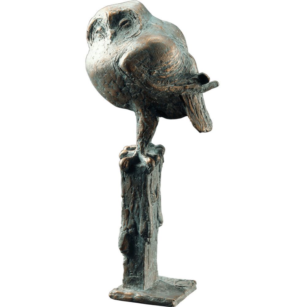Skulptur »Eule« von Hans Nübold, Bronze Skulptur »Eule« von Hans Nübold, Bronze