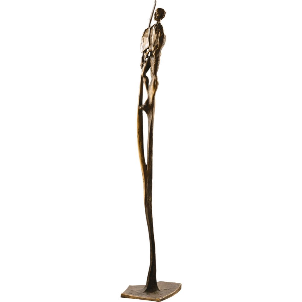 Skulptur »Massai-Krieger« von Woytek, Bronze, 68 x 13 x 17 cm Skulptur »Massai-Krieger« von Woytek, Bronze, 68 x 13 x 17 cm