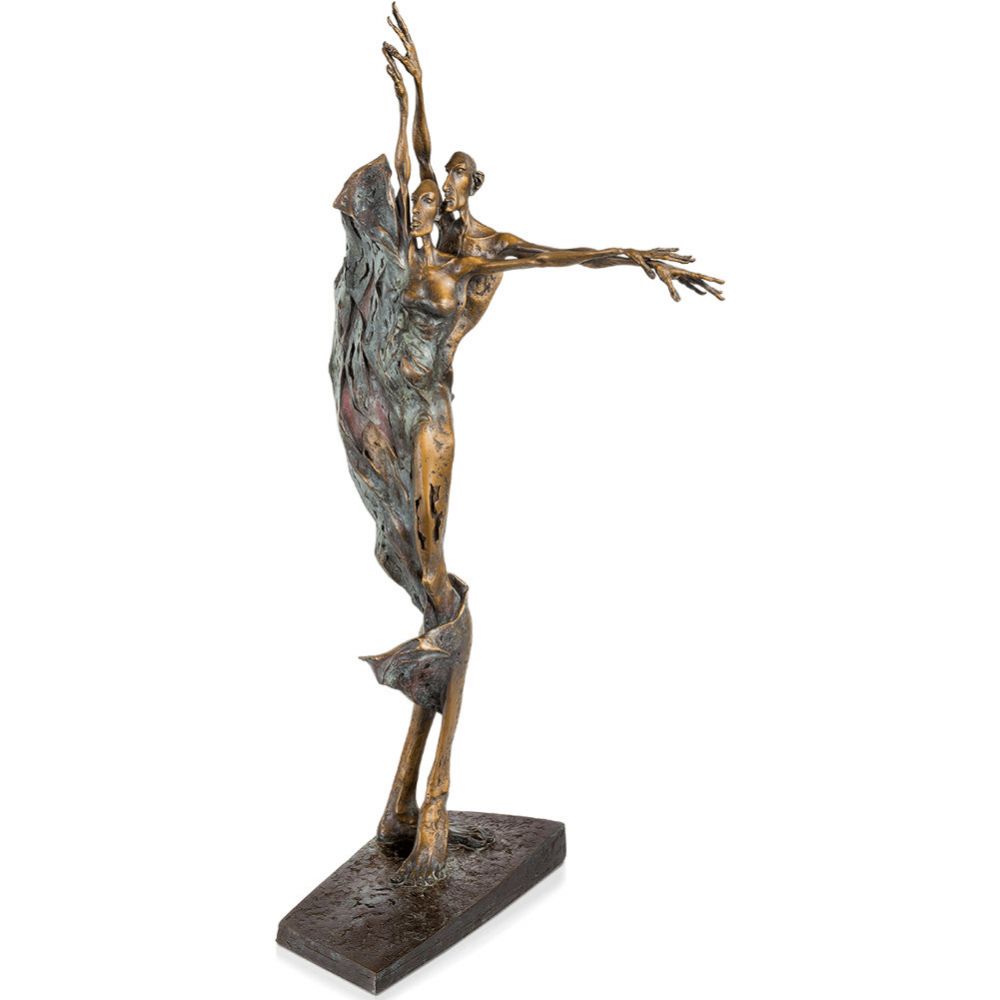 Skulptur »Sommer« von Woytek, Bronze, 68 x 32 x 27 cm Skulptur »Sommer« von Woytek, Bronze, 68 x 32 x 27 cm