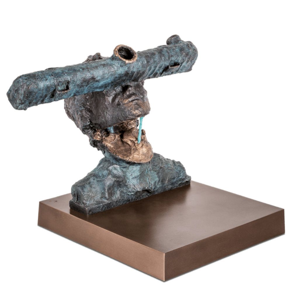 Skulptur »Sternensucher III« von Anna K. Kleeberg, Bronze Skulptur »Sternensucher III« von Anna K. Kleeberg, Bronze