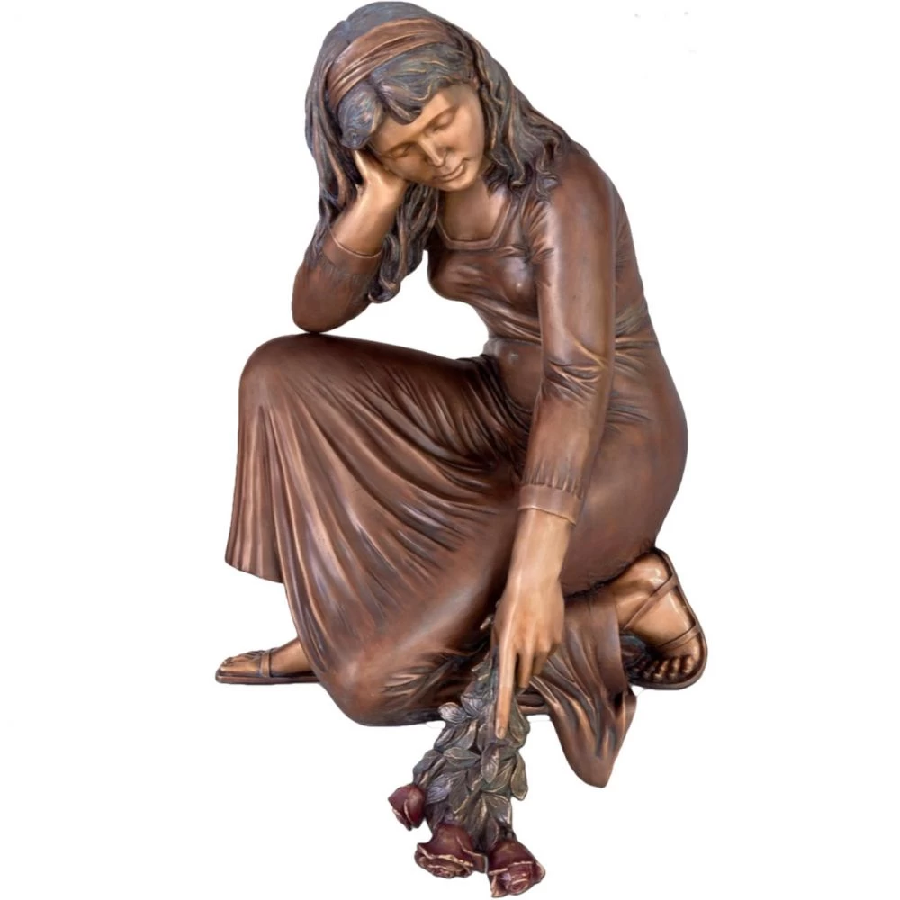 Skulptur »Trauernde, knieend«, Bronze, 85 x 49 x 48 cm