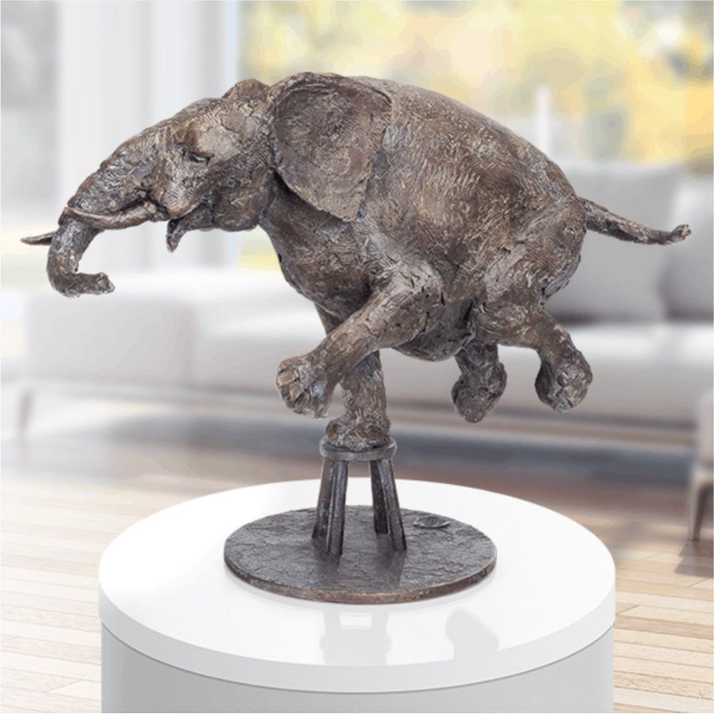 Skulptur »Zirkuselephant« Hans Nübold Skulptur »Zirkuselephant« Hans Nübold