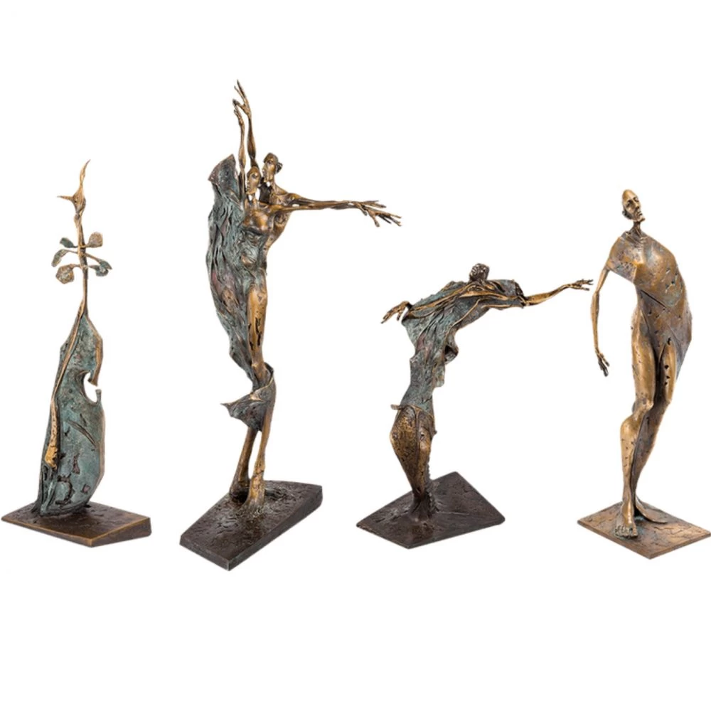 Skulpturen-Set »4 Jahreszeiten« Woytek,Bronze, jeweils auf 49 Exemplare limitiert, Edition Strassacker