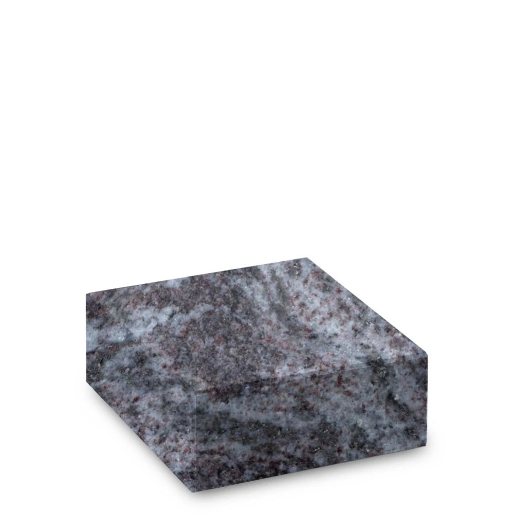 Steinsockel aus Orion-Granit, poliert, 15 x 15 cm