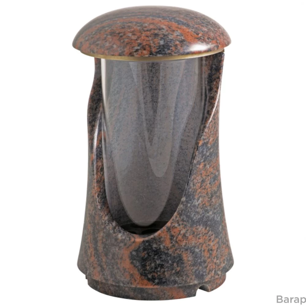 Grablaterne »Lineo« aus schwarzem Granit, poliert, 27 cm hoch Grablaterne »Lineo« aus schwarzem Granit, poliert, 27 cm hoch