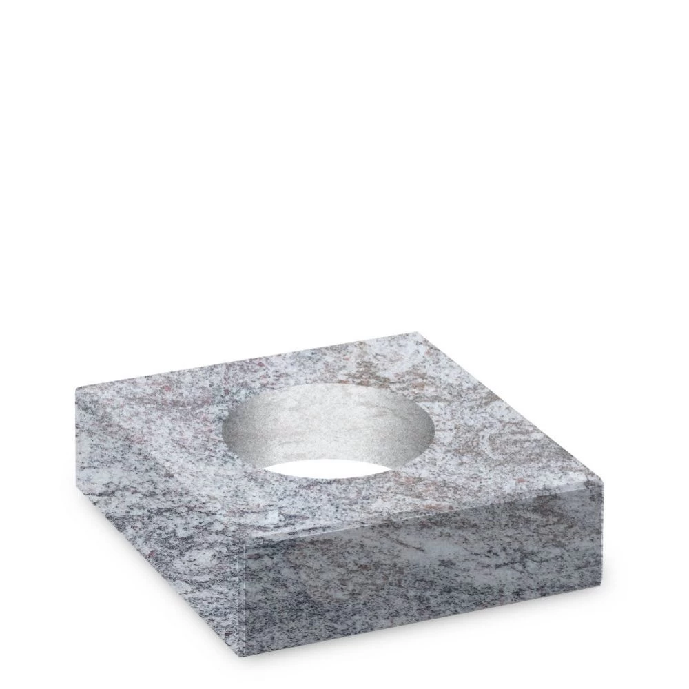Steinsockel »Marina Granit«, poliert, mit Loch, 20 x 20 cm