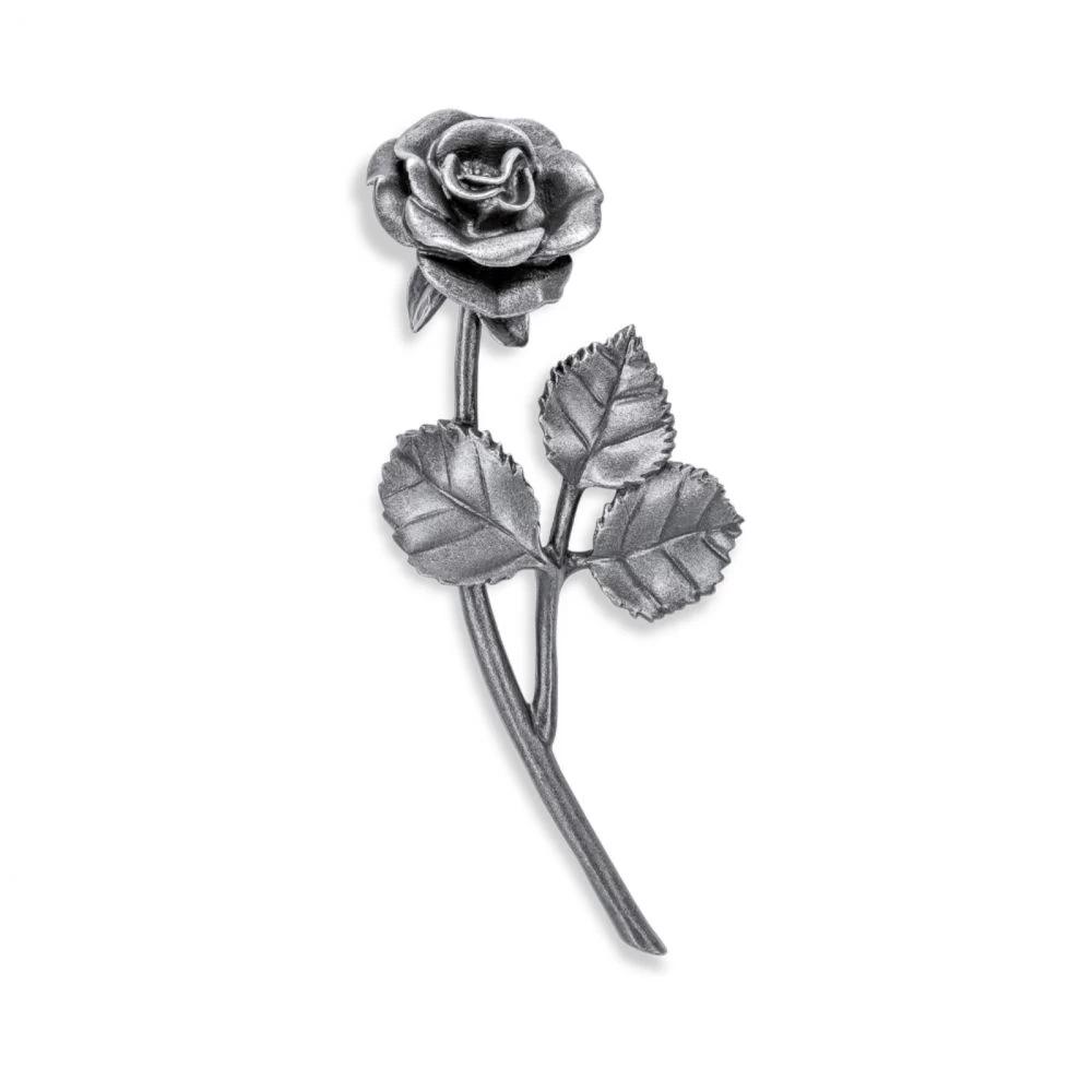 Symbol »Grabrose«, Aluminium, in 4 Größen, Kunstgiesserei Strassacker, 10 bis 25 cm hoch Symbol »Grabrose«, Aluminium, in 4 Größen, Kunstgiesserei Strassacker, 10 bis 25 cm hoch