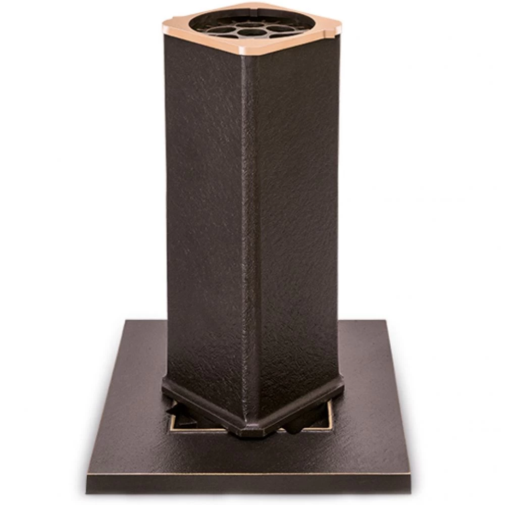 Versenkbare Grabvase »Fino«, Bronze, 28 x19 x 19 cm Versenkbare Grabvase »Fino«, Bronze, 28 x19 x 19 cm