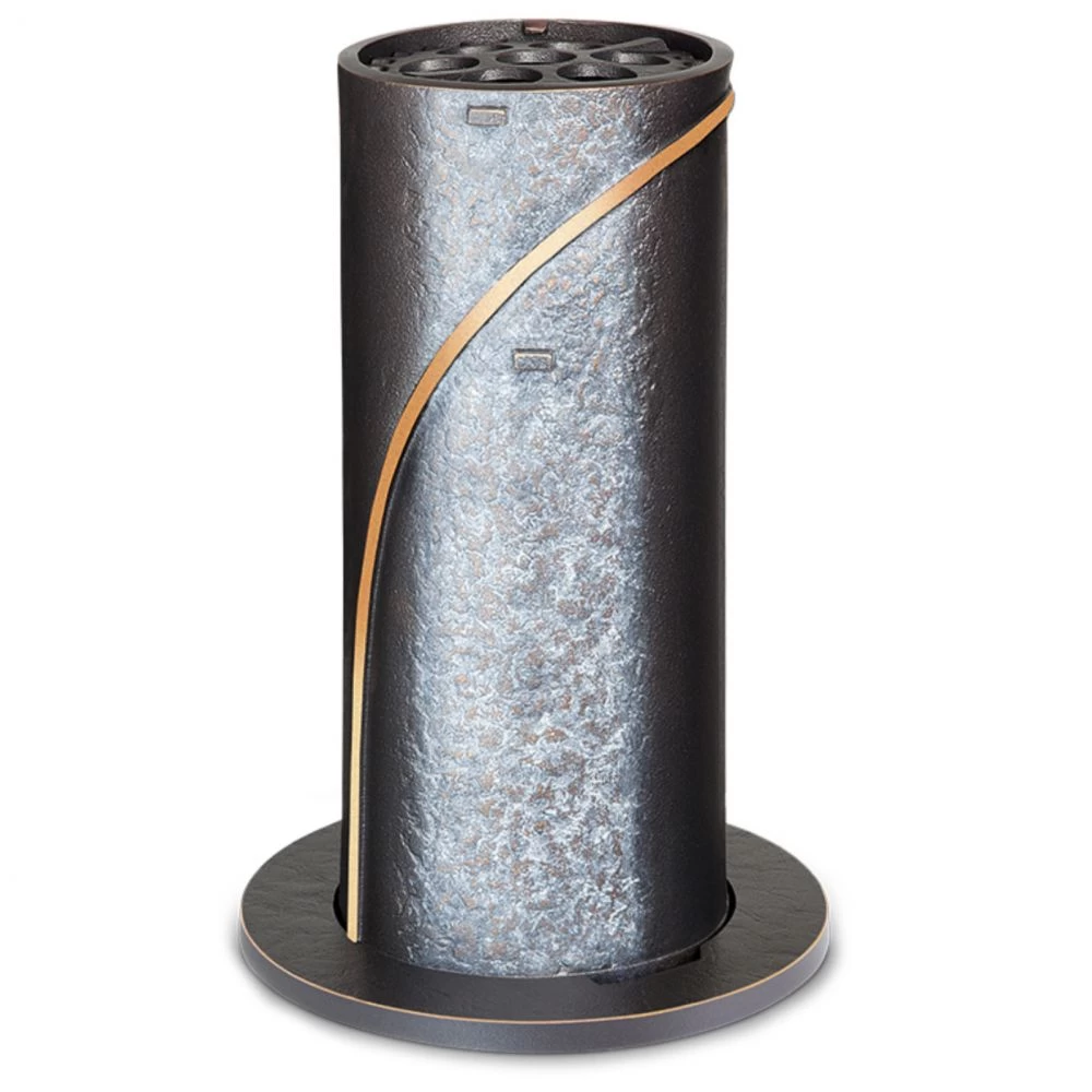 Versenkvase »Rondo, kleine Rosette« Bronze Versenkvase »Rondo, kleine Rosette« Bronze