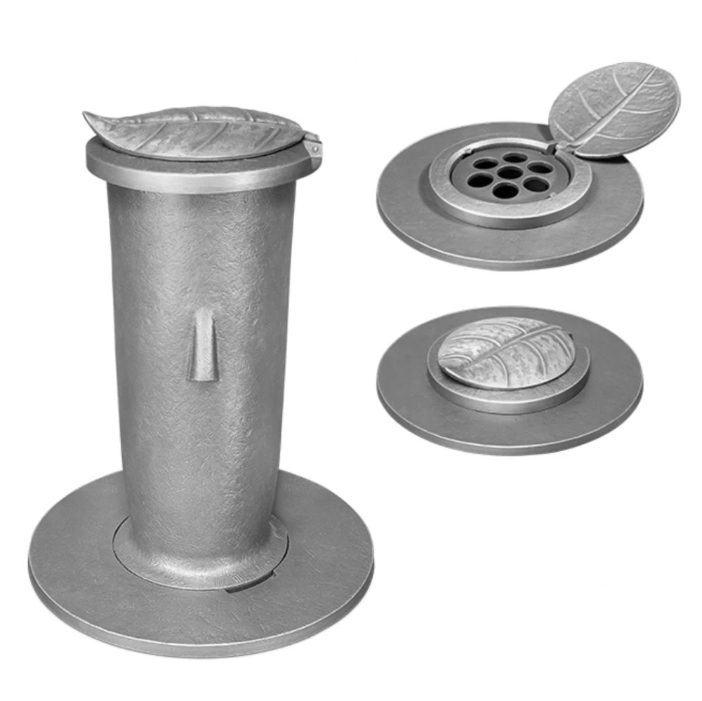 Versenkvase mit Deckel »Toflor« Aluguß Versenkvase mit Deckel »Toflor« Aluguß