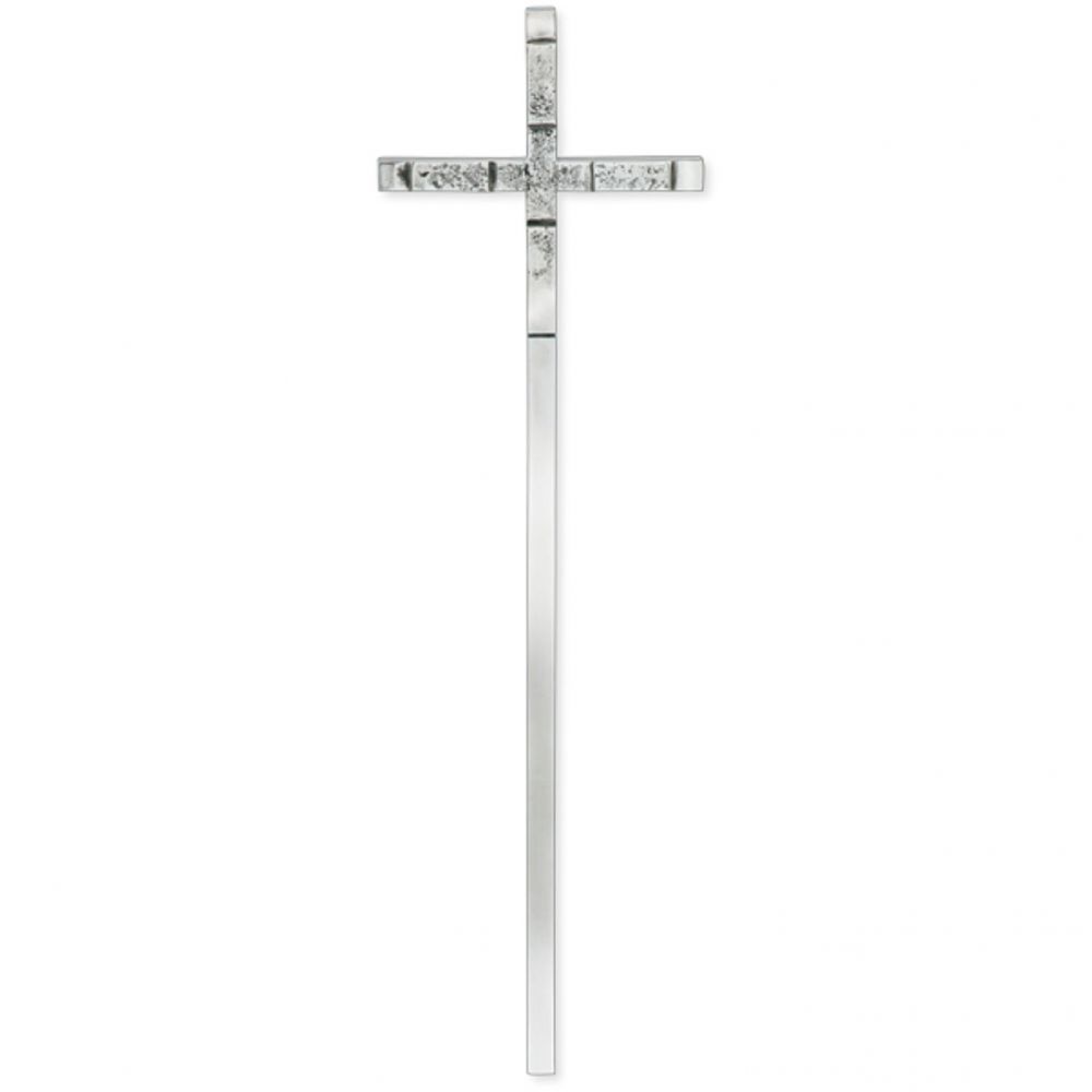 Symbol »Kreuz, No.1«, Edelstahl, 78 x 22 x 2 cm Symbol »Kreuz, No.1«, Edelstahl, 78 x 22 x 2 cm