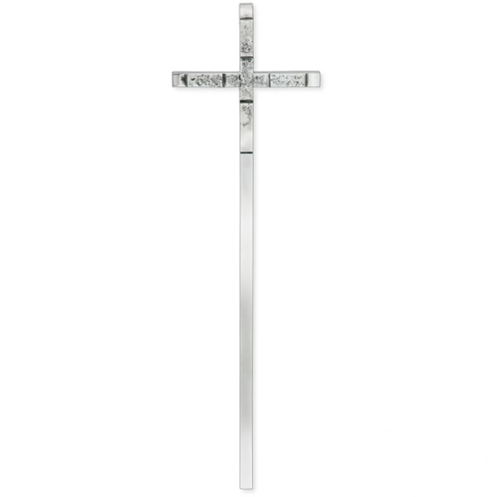 Symbol »Kreuz, No.1«, Edelstahl, 78 x 22 x 2 cm Symbol »Kreuz, No.1«, Edelstahl, 78 x 22 x 2 cm