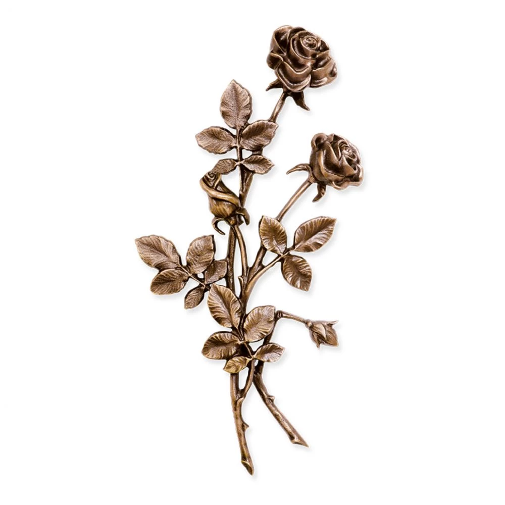 Verzierung »Rosen«, Bronze, Kunstgiesserei Strassacker, 35 x 17 x 5 cm Verzierung »Rosen«, Bronze, Kunstgiesserei Strassacker, 35 x 17 x 5 cm