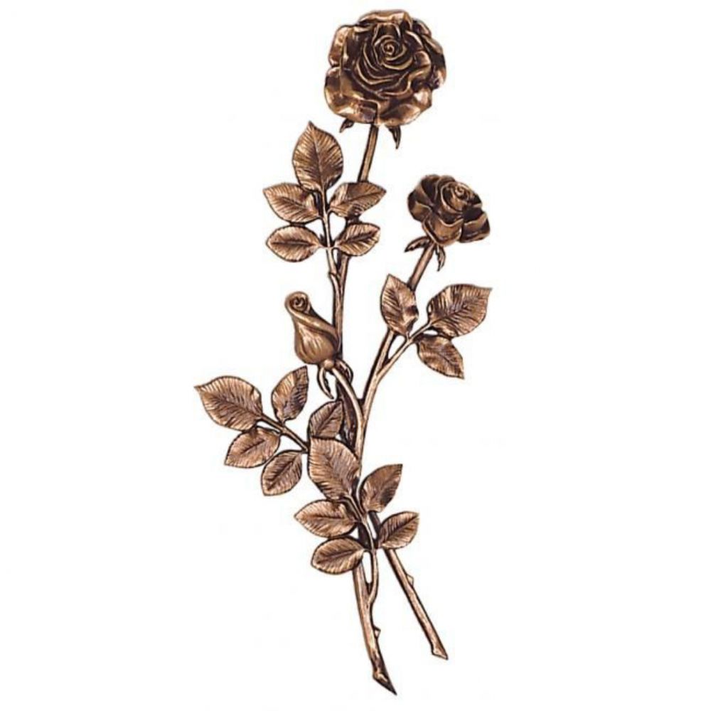 Verzierung »Rosen, groß« Bronze, Kunstgiesserei Strassacker, 47 x 24 x 4 cm Verzierung »Rosen, groß« Bronze, Kunstgiesserei Strassacker, 47 x 24 x 4 cm