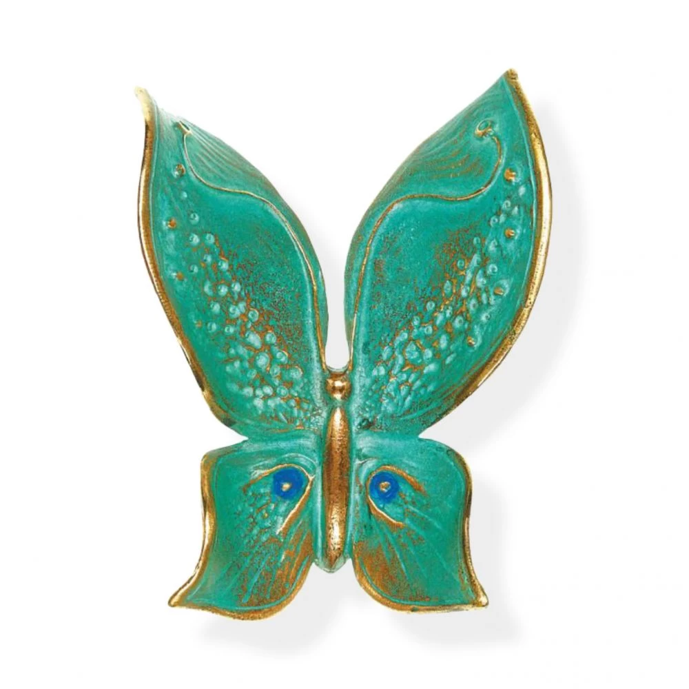 Verzierung »Schmetterling Türkisia« , Bronze, 10 x 8 x 3 cm