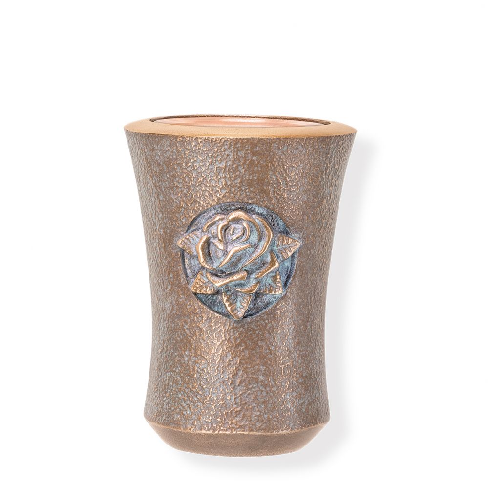 Kleine Wandvase »Lia«, Bronze, Patina »braun«, 11 cm hoch Kleine Wandvase »Lia«, Bronze, Patina »braun«, 11 cm hoch