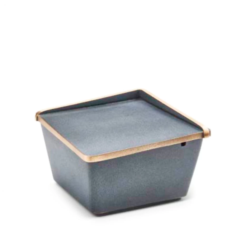 Weihwasserkessel »Karo«, Bronze, Patina »dunkelweiß« Weihwasserkessel »Karo«, Bronze, Patina »dunkelweiß«
