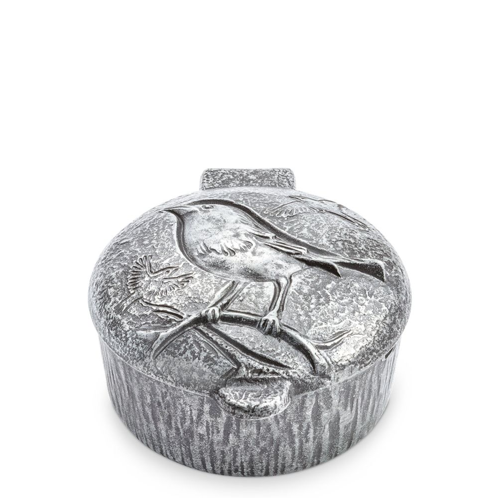 Weihwasserkessel mit Vogel »Piro«, Aluminium, 7 x 11 x 14 cm Weihwasserkessel mit Vogel »Piro«, Aluminium, 7 x 11 x 14 cm