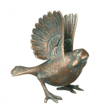 Gartenskulptur »Spatz, landend«