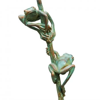 Bronzeskulptur »Halm mit zwei Fröschlein«