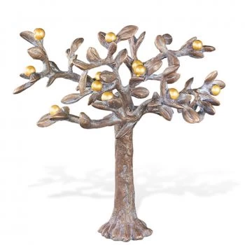 Skulptur »Baum mit vergoldeten Früchten«