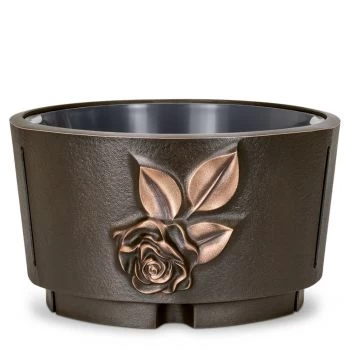 Pflanzschale »Blüte, groß« Bronze