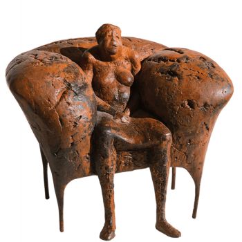 Bronze-Skulptur »Ersesselt« Anette Mürdter