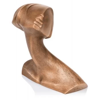 Bronzebüste »Frauenkopf« Pepi Pescollderungg