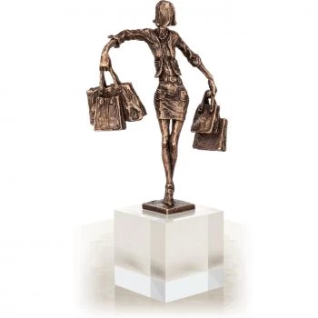 Bronzefigur »Balance-Einkäuferin« Vitali Safronov