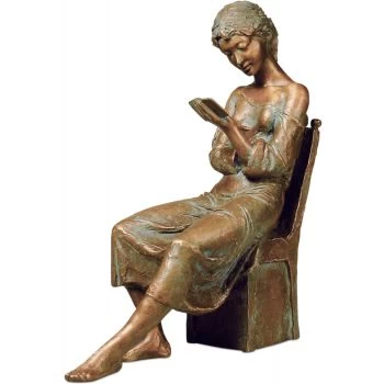 Bronzefigur »Der Brief« Erwin A. Schinzel