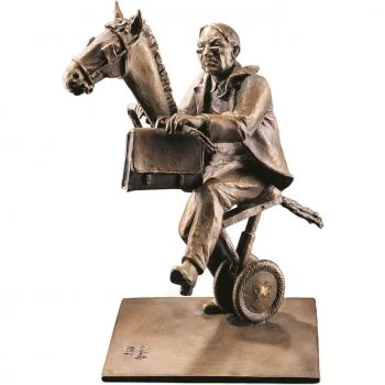 Bronzefigur »Der wild gewordene Amtsschimmel« Leo Wirth