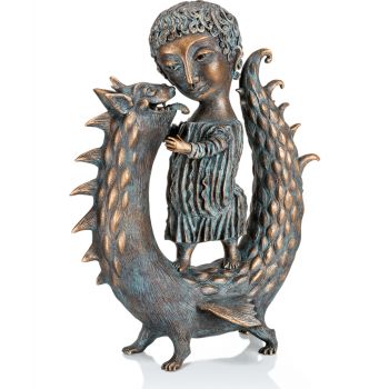 Bronzefigur »Georgs Kindheit« Elya Yalonetski