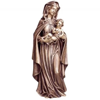 Bronzefigur »Madonna mit Kind« Strassacker