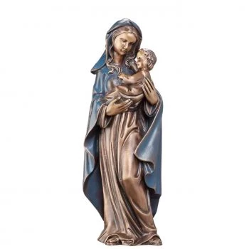 Bronzefigur »Maria mit Kind« vom Atelier Binder