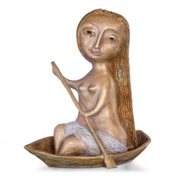 Bronzefigur »Perlenfischerin« Elya Yalonetski