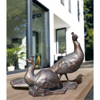 Bronzefigur »Pfauenpaar« Hans Huschka