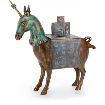Bronzefigur »Unicorn box« Agnes Boulloche