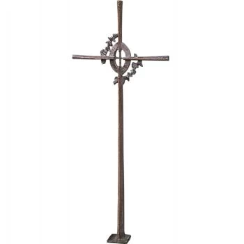 Bronzekreuz »Kreuz mit Blätter« Atelier Binder