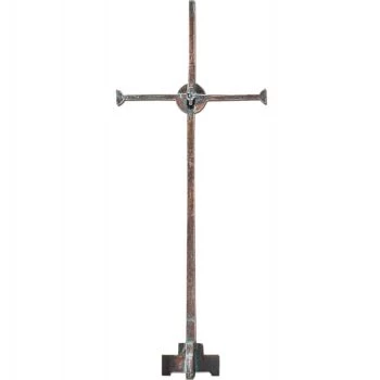 Bronzekreuz »Kreuz mit Zirkonia-Kristall« Atelier Binder