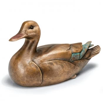 Bronzeplastik »Entenmutter« Atelier Strassacker