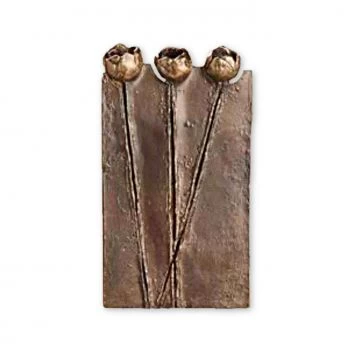 Bronzerelief »Drei Tulpen« Atelier Binder