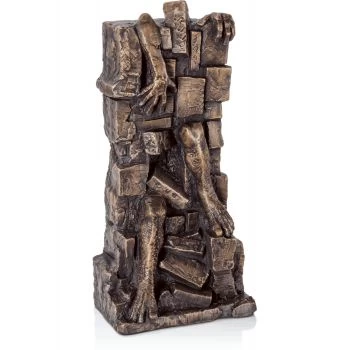 Bronzekulptur »In Mauern gefangen« Istvan Herold